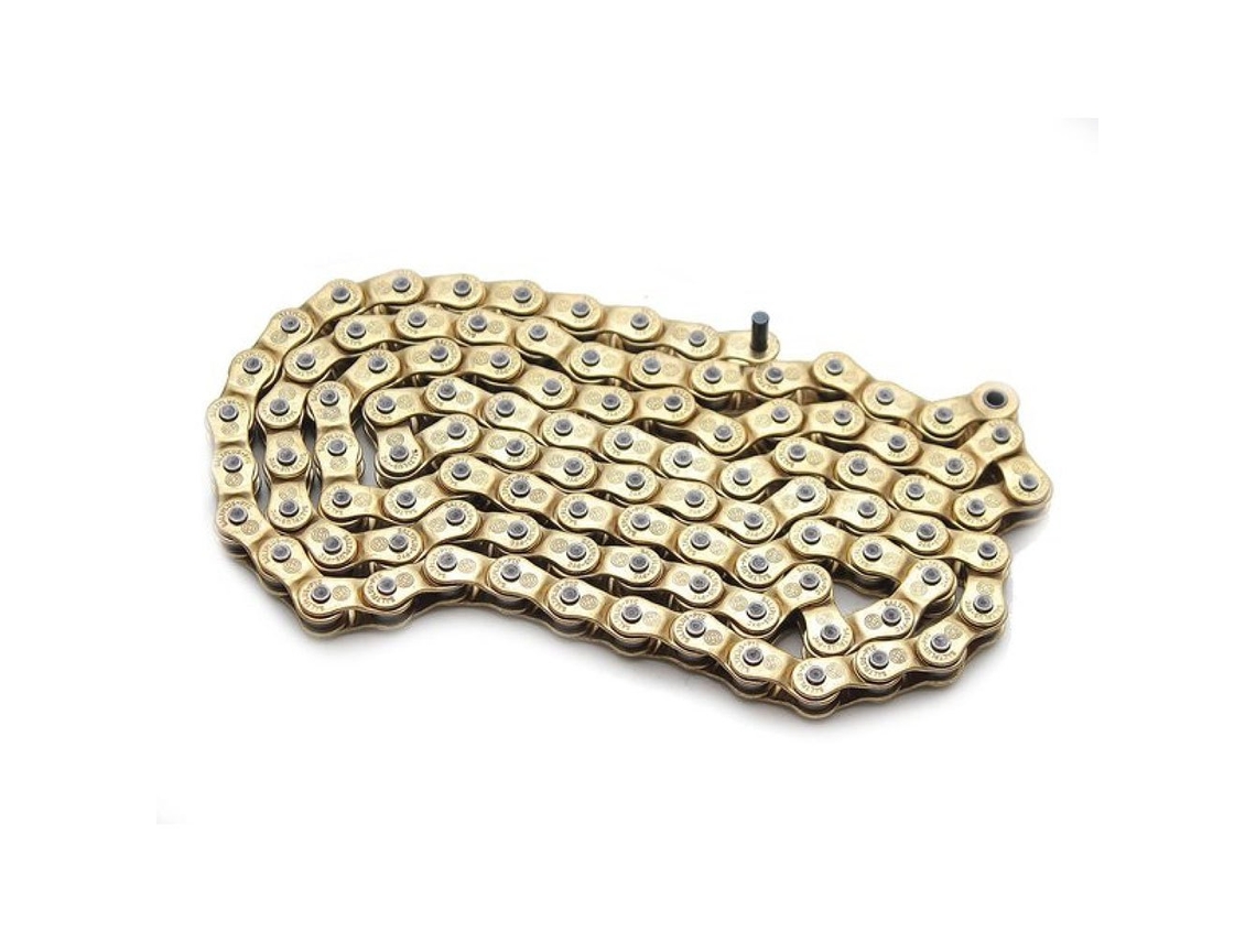 Corrente Warlock Half Link Dourado 100 Links / 1Ssaltbmx