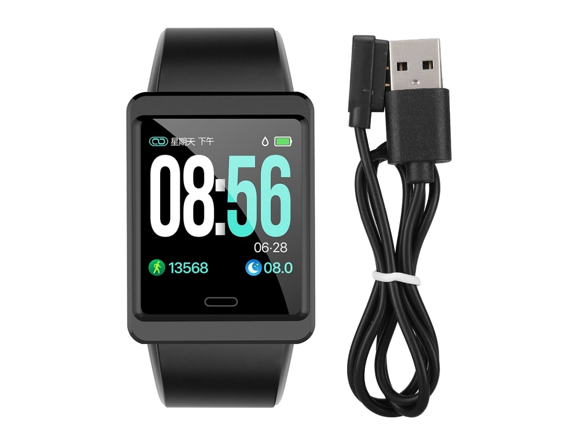 Pulsera Inteligente Deportiva Bluetooth Con Monitor De Frecuencia Cardíaca Y Presión Arterial Y13 Negro