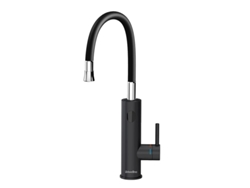 Grifo eléctrico Briwellna, agua caliente instantánea, 3200 W, universal, color negro, OEM UE