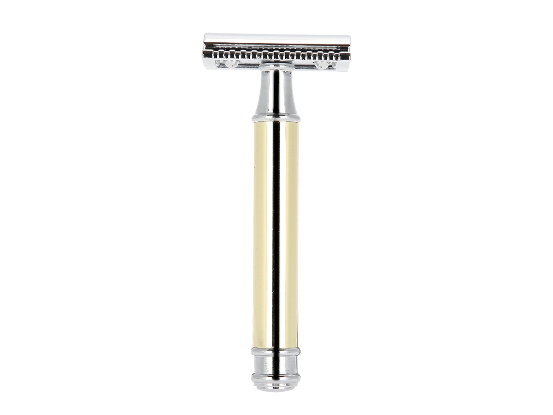 Navaja De Seguridad De Doble Filo Vintage Hoja Manual Herramienta De Afeitar Barba