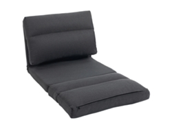 Puf-cama, Encosto Reclinável, Dobrável, Suporta Até 120 Kg, 70 X 72 X 56 Cm, Cinza-escuro