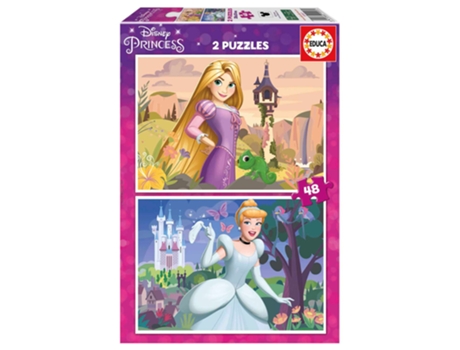 Puzzle EDUCA de 2X48 Piezas Princesas de Disney 19997