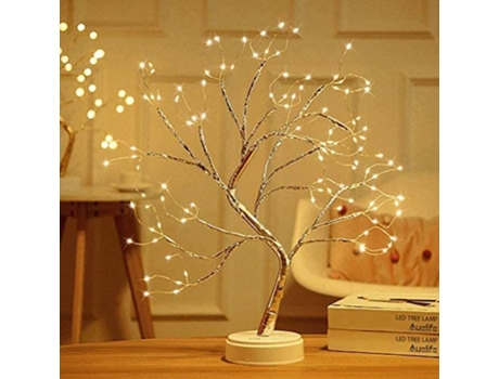 Luz de árbol bonsái para mesa, luz de hadas, árbol espiritual, decoración de luz Artificial DIY para decoración de escritorio de dormitorio en casa...
