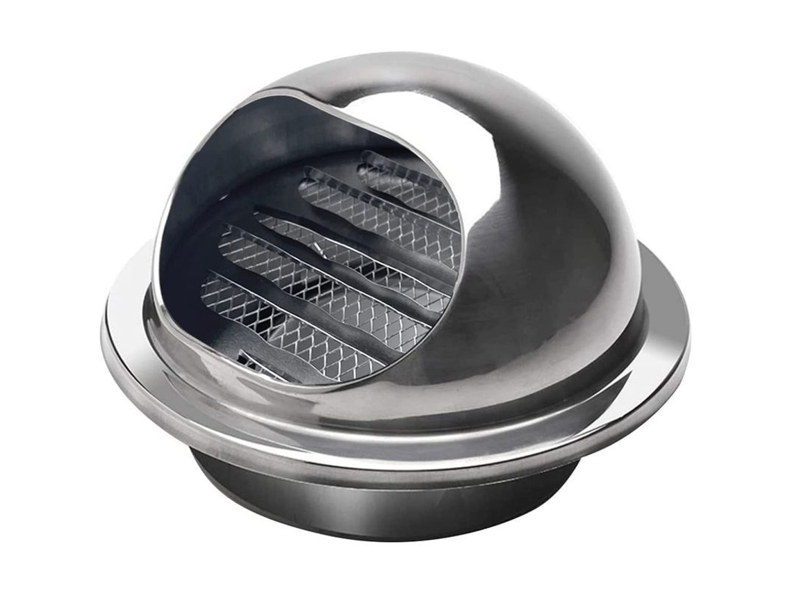 Rejilla De Ventilación Con Malla De Acero Inoxidable Para Montaje En Pared Exterior.