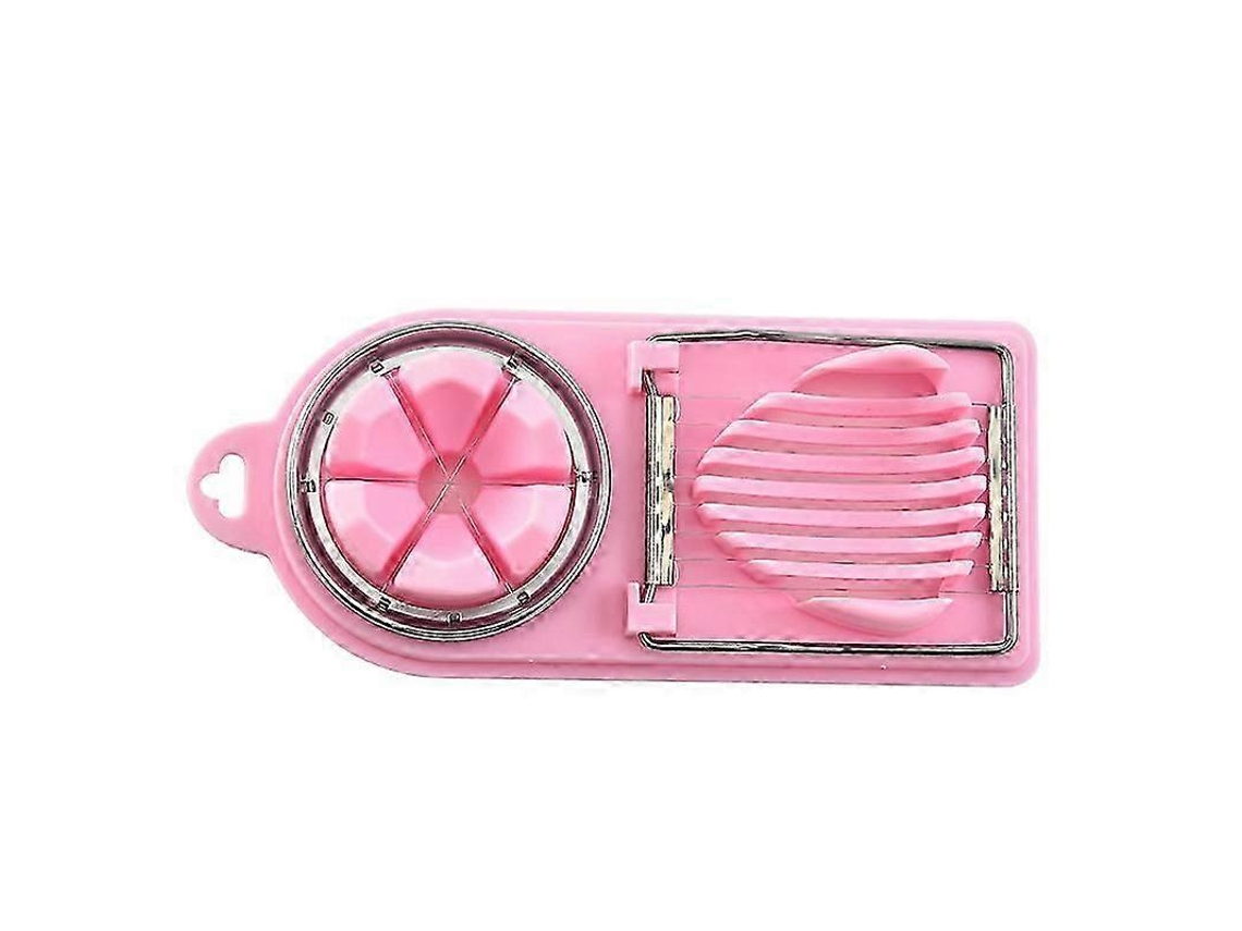 Cortador de huevos multifuncional 2 en 1 de acero inoxidable para frutas y huevos - Accesorios de cocina
