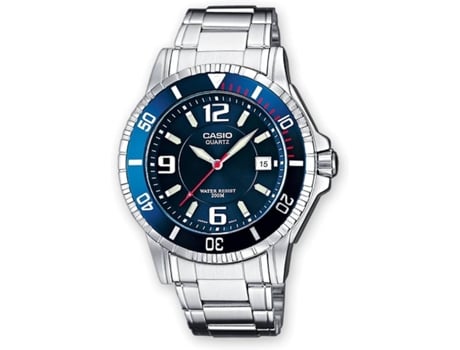 Reloj CASIO Hombre (Acero y Resina - Plateado)