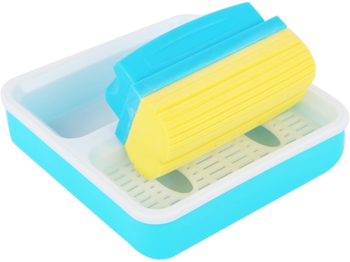 Caja De Limpieza De Pvc Para Borrador De Tiza, Agarre Cómodo Y Fácil De Transportar.
