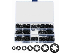 340 Arandelas De Seguridad Starlock, Arandelas De Bloqueo, Clip De Velocidad - M3/m4/m5/m6/m8/m10/m12, Negras
