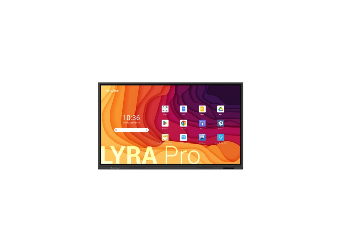 Pantalla Táctil Interactiva NEWLINE INTERACTIVE TT-7523QA (Negro - Multi-touch - 4K Ultra HD - 75" - Enchufe EU - 5 ms)