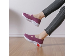 Mocasines Cómodos Para Mujer, Zapatos Casuales Ligeros Para El Trabajo Con Soporte Para El Talón.
