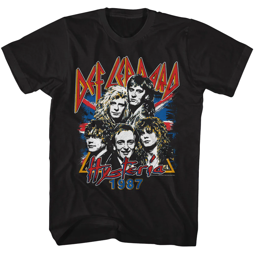 Def Leppard 1987 Hysteria Tour T-shirt Unisex Rockinstone Size:xl