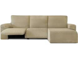 Funda de Chaise Longue Relax Derecha EYSA Premium Jaz Tejido Multielástico (360 x 120 x 120 cm - Poliéster y Algodón - Beige)