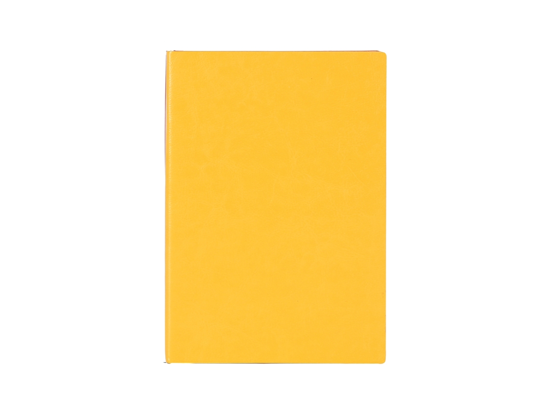 Cuaderno A5 de tapa dura en piel sintética resistente a la tinta, papel crema Kofihety