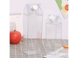 Botella de agua reutilizable de plástico transparente Rebe, a prueba de fugas, para leche, zumos, bebidas, deportes y viajes, 1 unidad - 500 ml