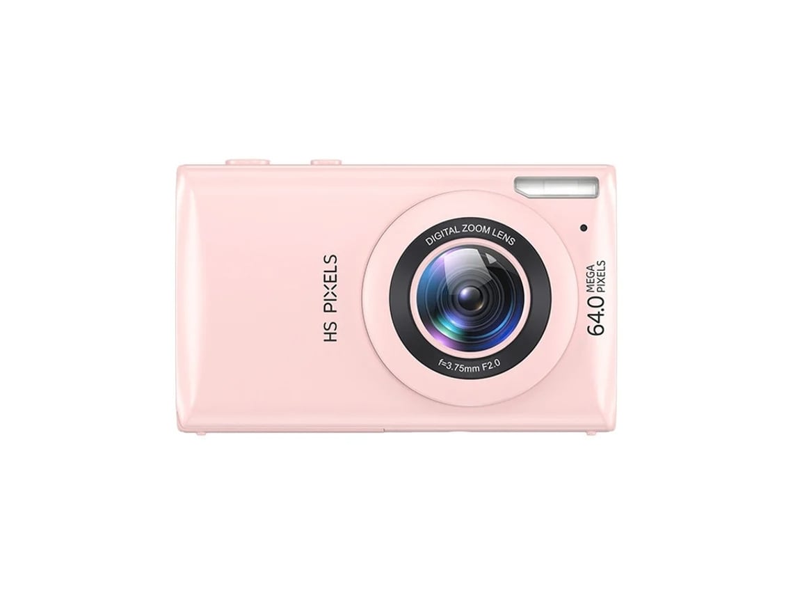 Cámara digital compacta 4k para vlogs para principiantes, enfoque automático, zoom digital de 18x, 64 MP, color rosa, Yizhood