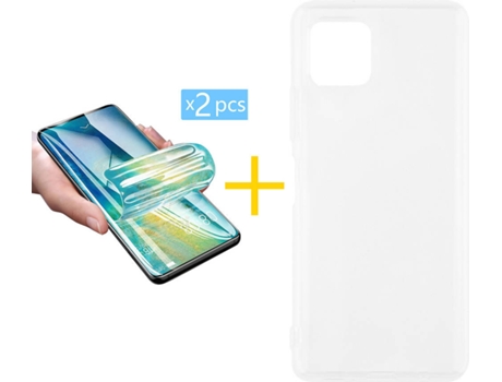 Carcasa + 2 Protectores de Pantalla para Oppo A73 5G SKYHE Transparente Claro