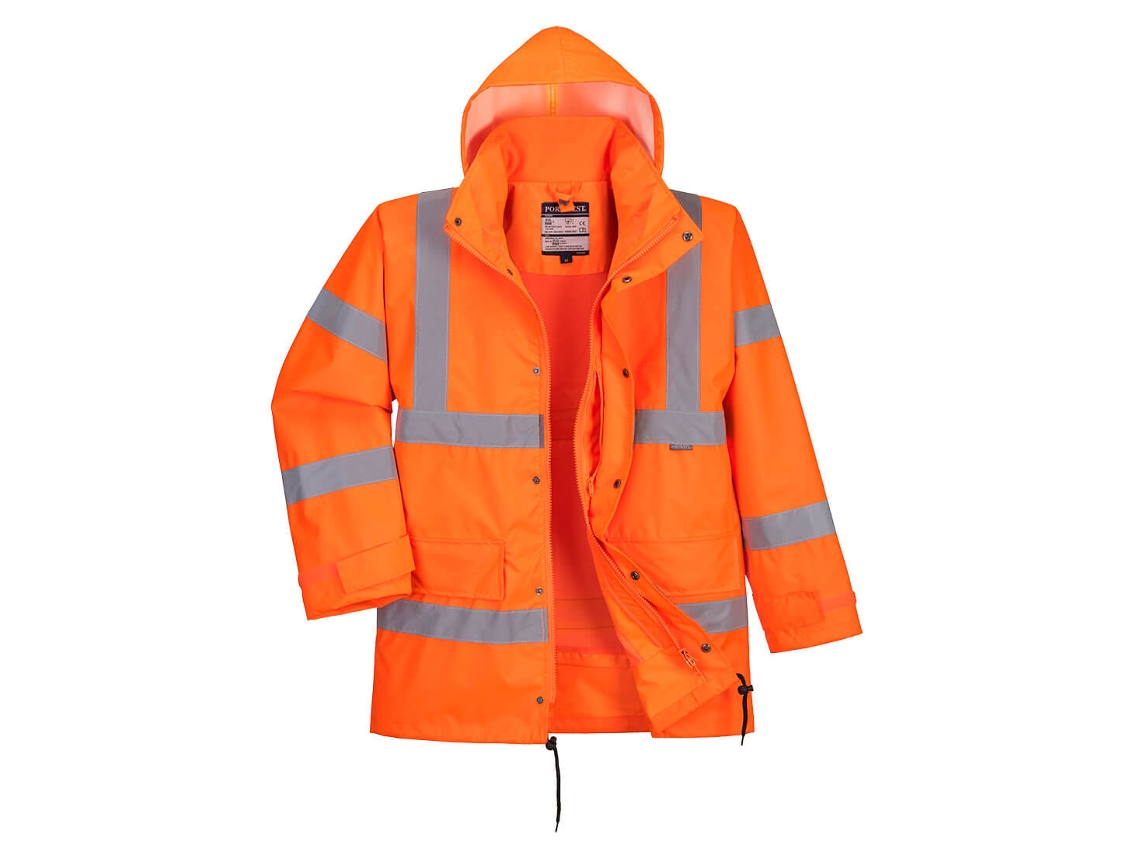 Chaqueta impermeable y transpirable Traffic Hivis / Naranja / L Portwest