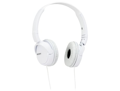 Auriculares con Cable SONY Mdr-Zx110 (On Ear - Micrófono - Blanco)