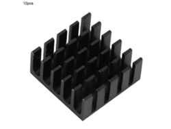 10 Piezas Disipador De Calor De Aluminio P22*10*22-b Para Chip Y Placa De Circuito