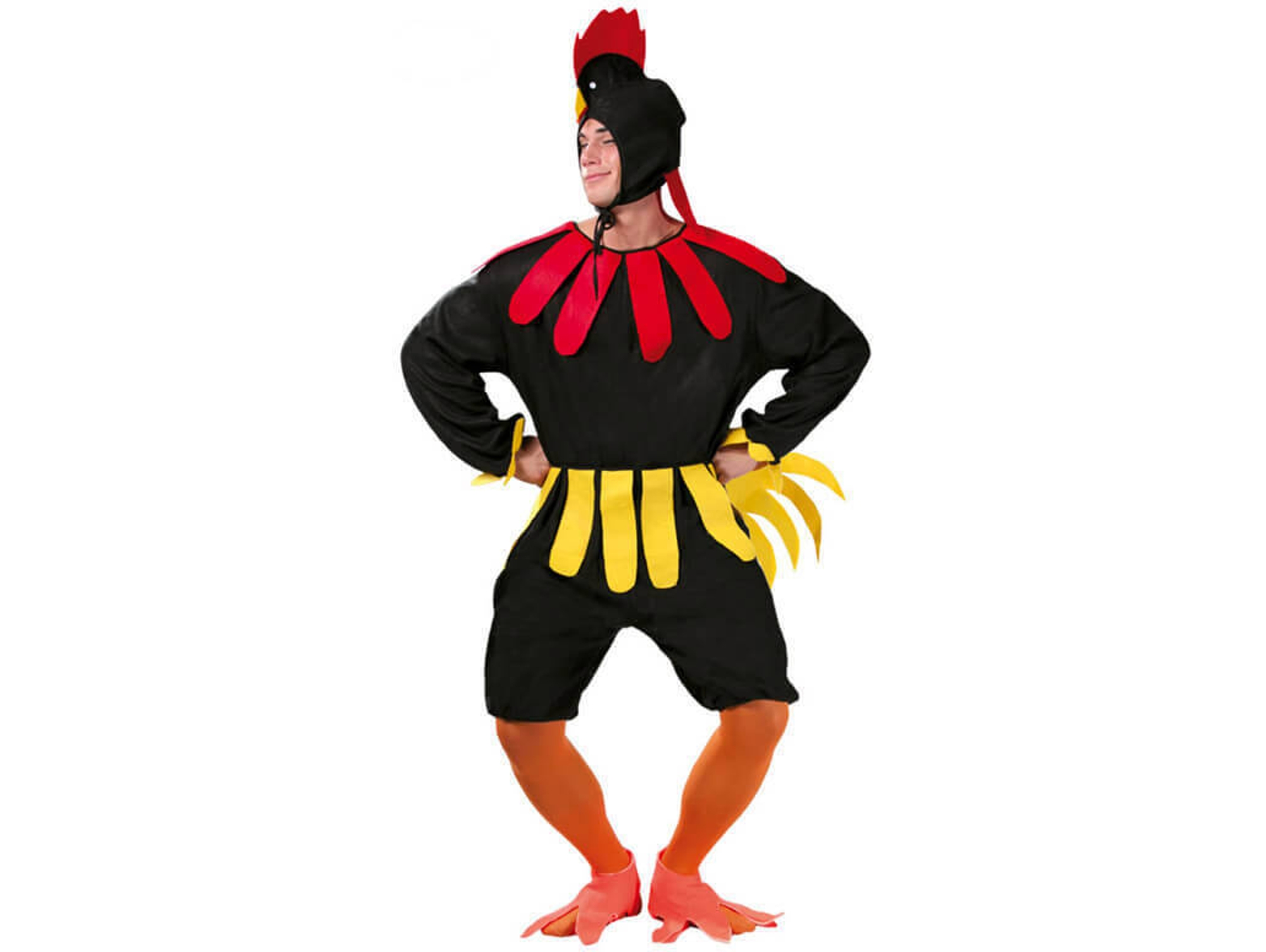 Disfraz de Hombre DISFRAZZES Gallo Negro (Talla: L)
