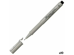 Rotuladores FABER-CASTELL ecco pigment 0,5 mm Negro 10 unidades