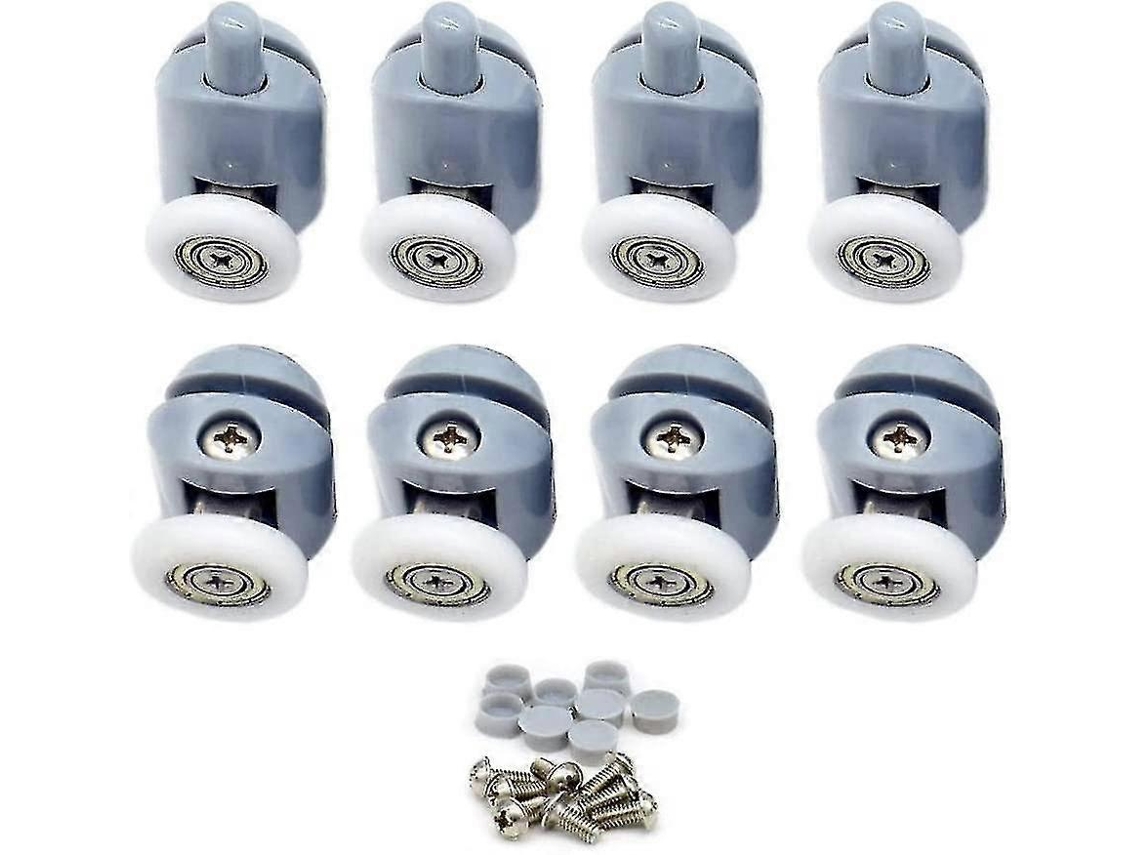Rodillos Para Puerta De Ducha 8 Piezas Rodillos Deslizantes De Bronce Y Abs 23mm Para Baño