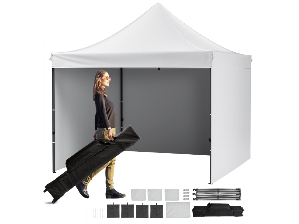 Pabellón Pop Up de 3x3m con Alturas Ajustables, Impermeable y Protección UV Tekmaquinas