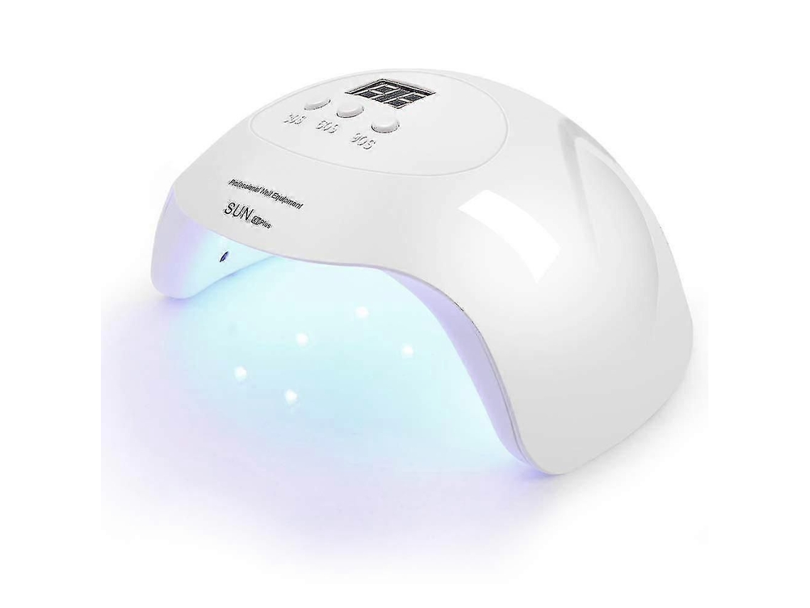 Lámpara secadora de uñas LED UV X7 profesional para esmalte en gel, lámpara LED para uñas de gel, 3 temporizadores, blanca (wh NOSTALGIA88)