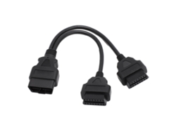 Adaptador Divisor De Cable De Extensión Obd2 De 16 Pines Macho A Dos Hembras Para Vehículos Con Interfaz Obd2