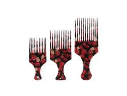 Juego De 3 Peines Para Cabello Rizado Natural, Peines Para Alisar Y Dar Volumen, Herramientas Para Peinar El Cabello