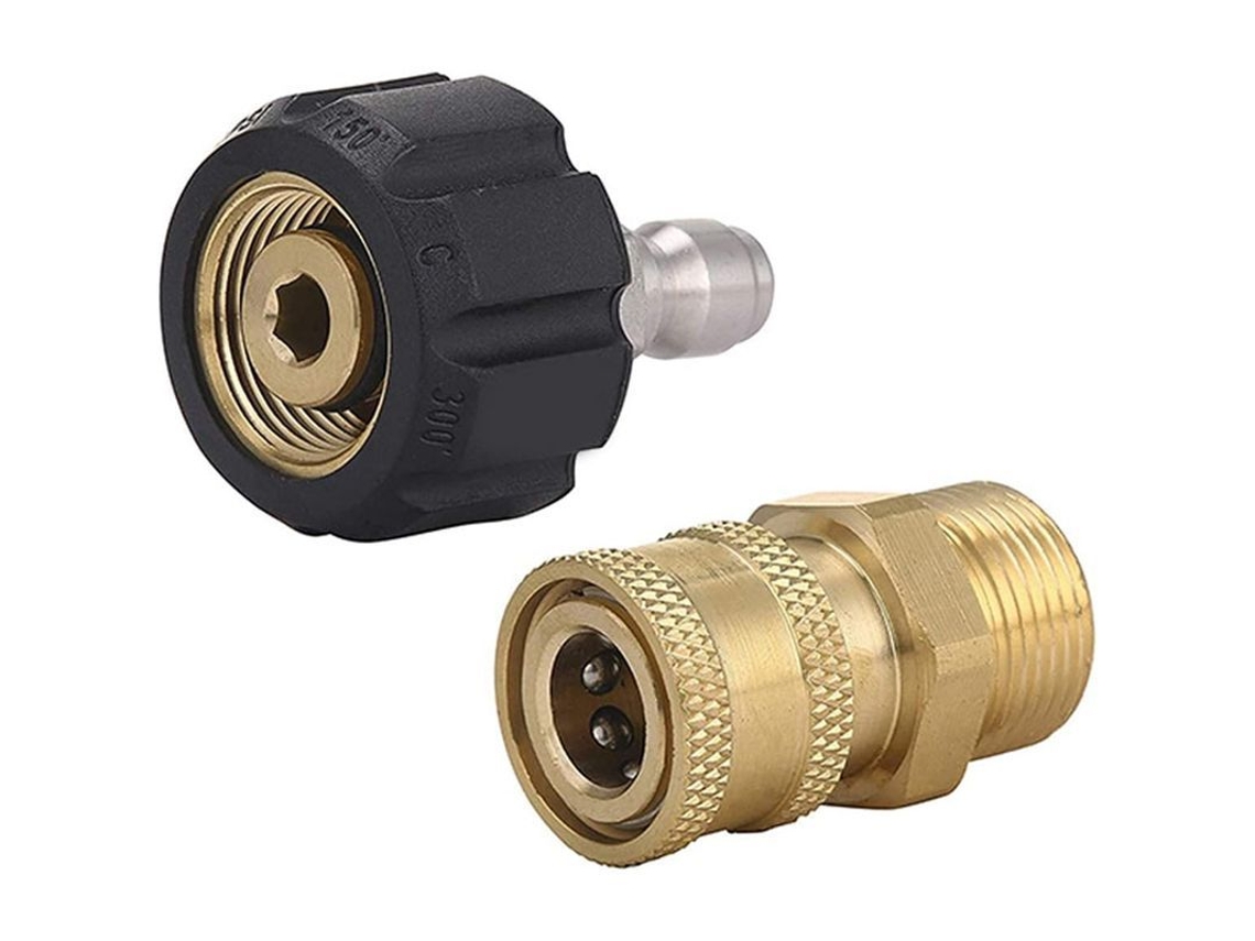 Conector Rápido Para Hidrolavadora Linjou M22 Macho/hembra De 3/8", Par De Conectores De Latón