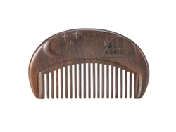 Peine Pequeño De Sándalo Negro Africano Natural Para Cabello Corto, Antiestático, Para Niños.