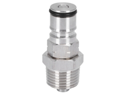 Adaptador de llave de bola 19/32 18 NPT Rosca macho de 1/2'' Barril Corny