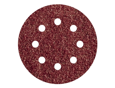 Paquete 5 Arenas Adhesivas Corindon Grao WOLFCRAFT 80 Perforadas Ø125 Mm 2070000