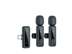 Micrófonos De Solapa Inalámbricos Chrui Micrófono Dual H68 (tipo C)