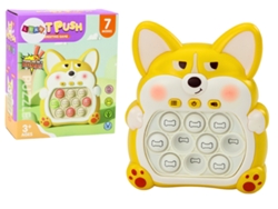 Consola de juegos arcade Pop It Fox con 7 modos de juego, color amarillo, B.active