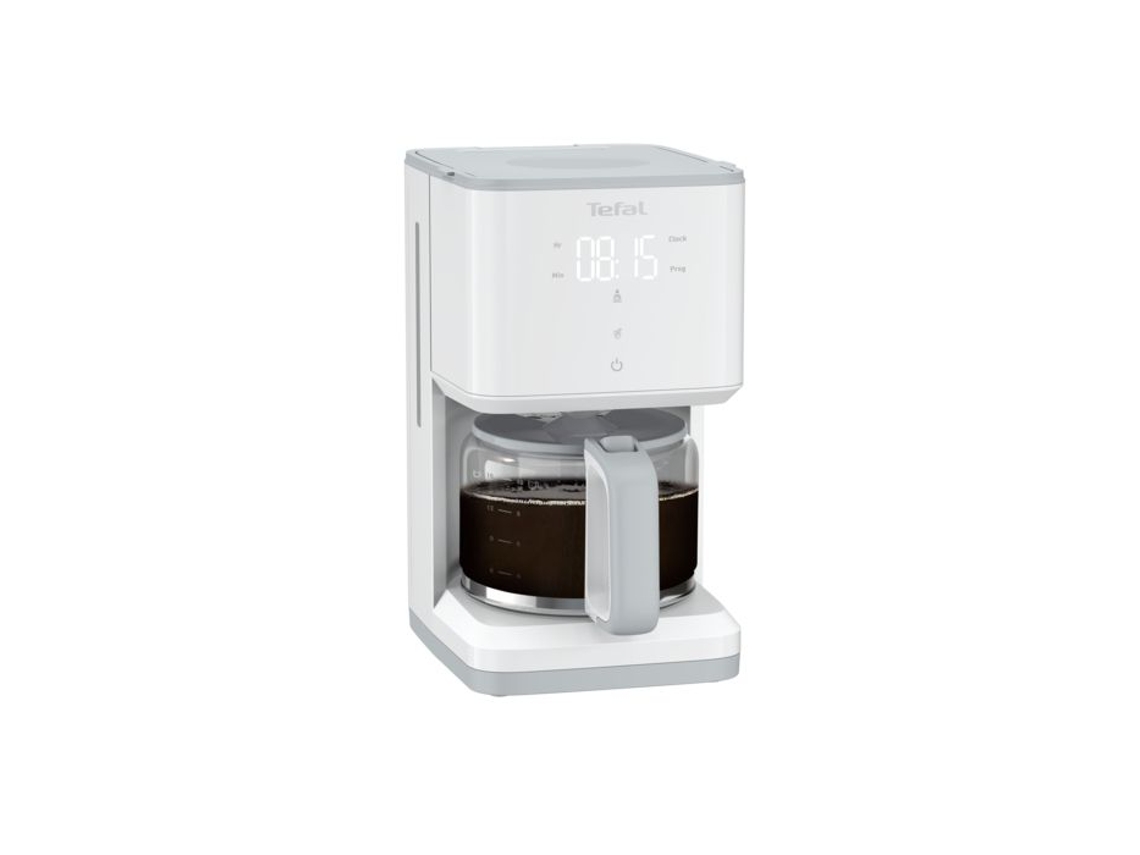 Cafetera Filtro Programable Tefal Sense Blanca 15 Tazas, 1,25l Cm693110