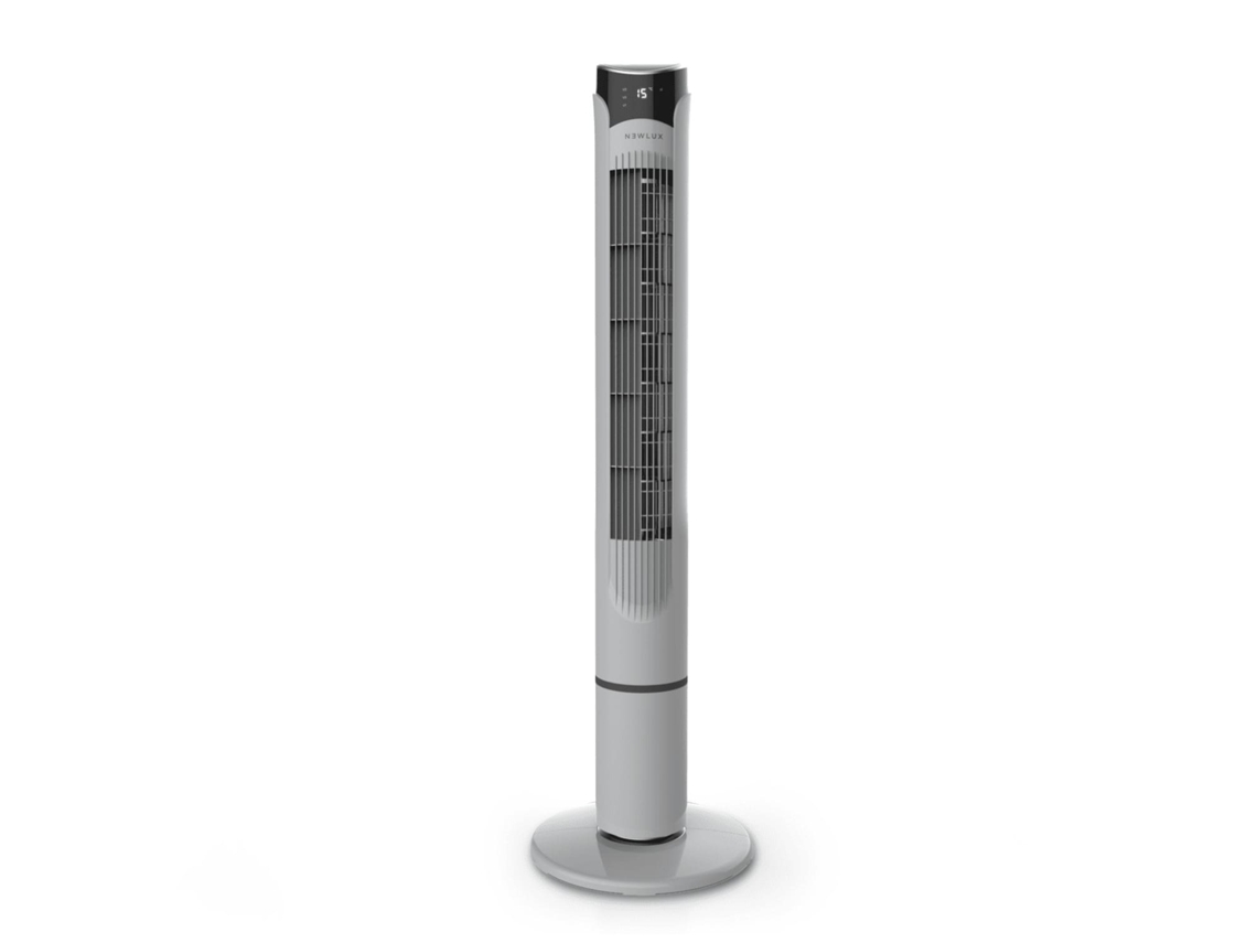 Ventilador de Torre Gris Newlux W130 sin Aspas (45W) con Altura 103