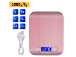 Balança Digital Portátil Eletrônica, Com Precisão De 5kg /1g rosaczhhmart