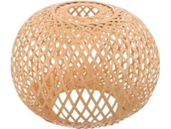 Pantalla De Lámpara De Bambú Tejido, Compacta Y Colgante, Protección Contra El Deslumbramiento, Fácil De Instalar, Elegante.