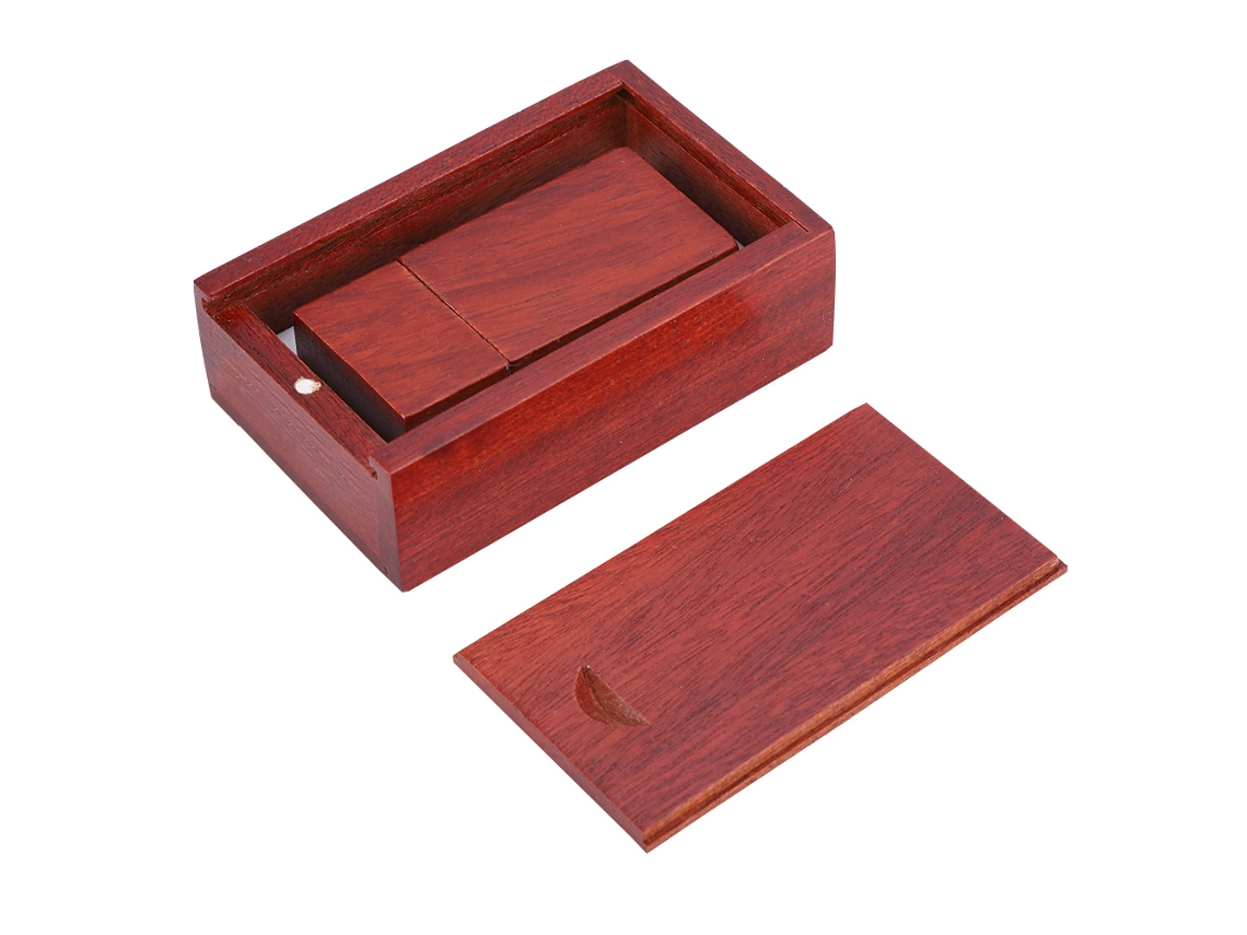 Memoria Usb 2.0 Rosewood Wooden Shell De 32gb Con Caja, Memoria Usb