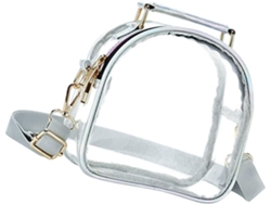 Bolso De Hombro Ligero De Pvc Plateado Transparente, Protege Tus Pertenencias Personales, Para