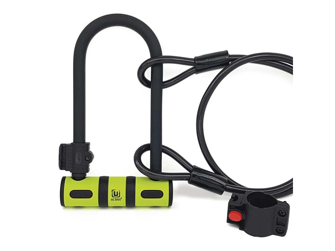 Suporte U-Lock Bk03Cable 120 Amarelo 120 Cmurban Security