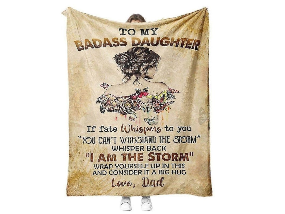 Manta Sixsenses Para Mi Hija Rebelde De Papá Y Mamá - Regalo De Manta Para Hija Rebelde De Papá Y Mamá
