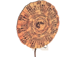 Besportble Calendario De Madera Con Rueda Anual Y Pared Oficina 20,00 X 2,00 Cm Pulgadas -material: Natural