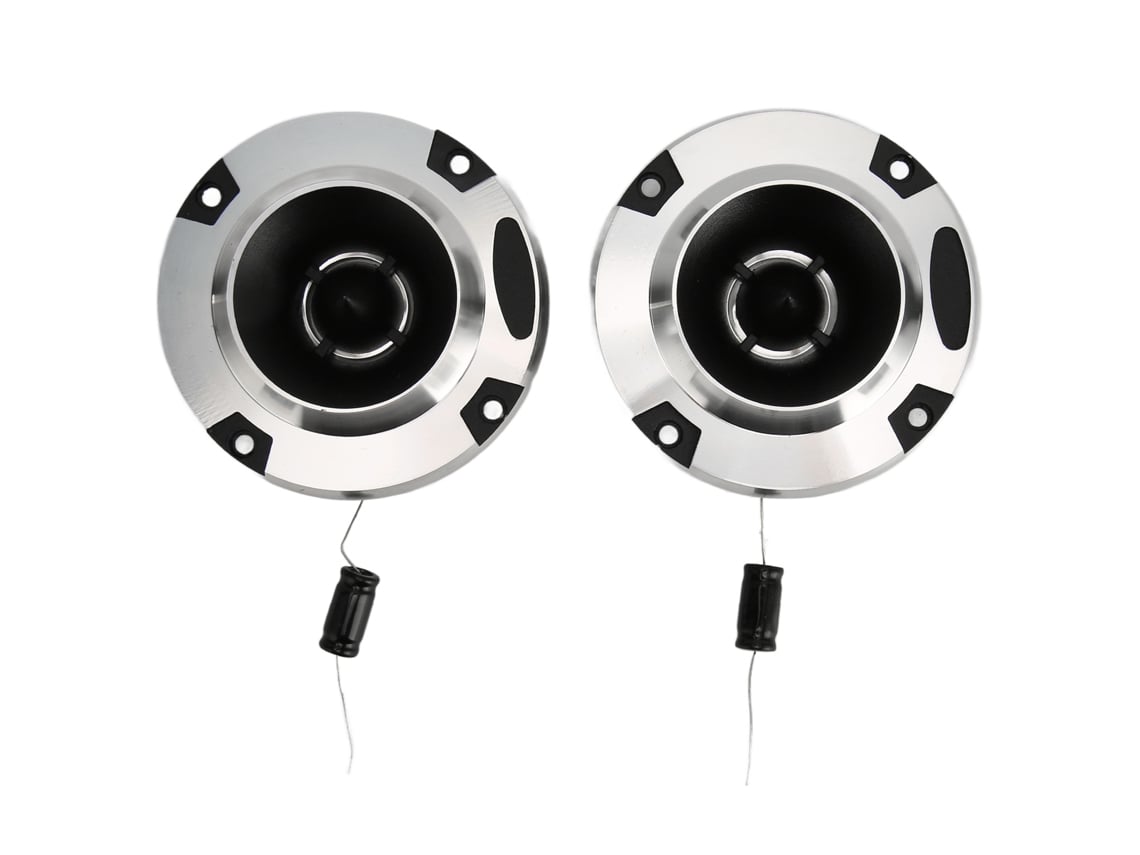 2 Tweeters Para Sistema De Audio Automotriz Hifi De 150 W Con Cúpula Plateada Y 2 Tweeters Sensibles.