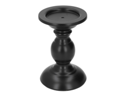 Portavelas decorativo antiguo de hierro para centros de mesa. Altura: 6,5 pulgadas.