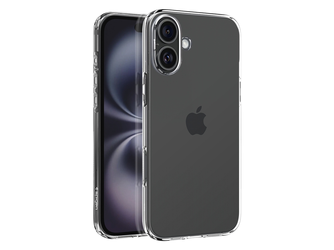 Funda Carcasa Protección Antichoque Líquido para iPhone 16 SPIGEN Silicona Transparente