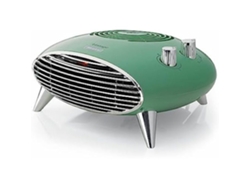 Calentador de sobremesa Ariete 8211 de 2000 W, termostato silencioso, rejilla y patas cromadas, color verde