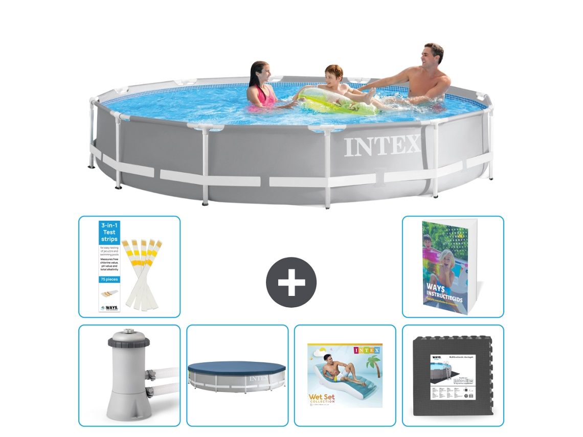Intex Piscina Prism Frame Redonda - 366x76 Cm - 7-peças S223